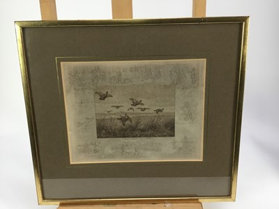 Lot 230 - Frank Paton (1855-1909) group of five sporting etchings