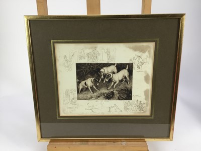 Lot 230 - Frank Paton (1855-1909) group of five sporting etchings