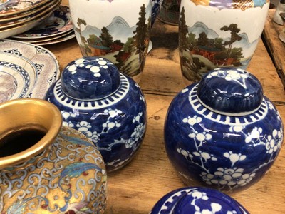 Lot 19 - Group of 18th century and later Chinese and Japanese porcelain and enamel ware