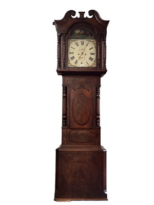 Lot 512 - Early 19th century North Country, mahogany longcase