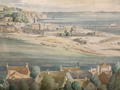 Lot 243 - Gordon Hemm watercolour, Teignmouth Harbour.