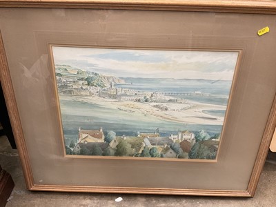 Lot 243 - Gordon Hemm watercolour, Teignmouth Harbour.