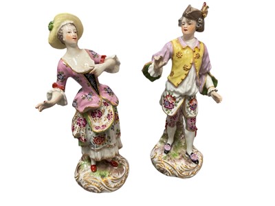 Lot 182 - Pair of Derby style figures