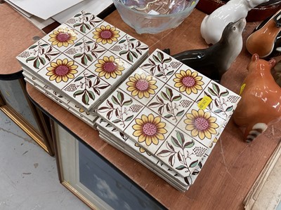 Lot 470 - Group of Victorian aesthetic tiles