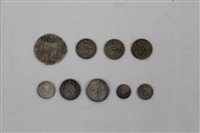 Lot 2364 - G.B. George V Silverer Four Coins Maundy Set...