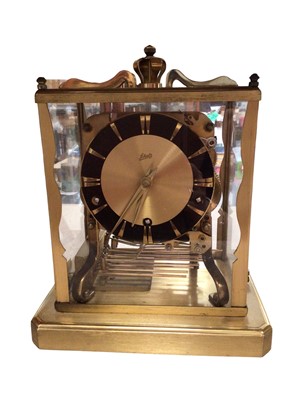 Lot 363 - German Schatz brass cased mantle clock