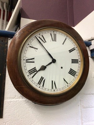 Lot 281 - Mahogany cased wall dial