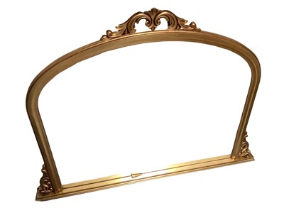 Lot 1403 - Giltwood overmantel mirror