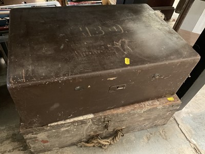 Lot 201 - Two tool boxes with various contents including rebate plane