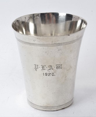 Lot 190 - Scottish Provincial? Silver beaker