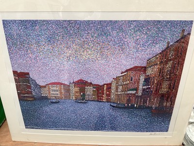 Lot 50 - Two Jean Vollet signed limited edition prints of Venice and Port De Monaco (2)