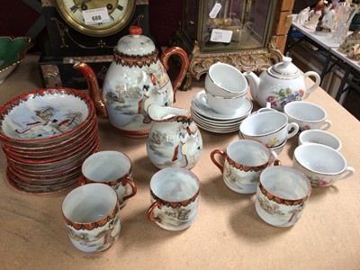 Lot 722 - Japanese Kutani tea set and a child’s tea set