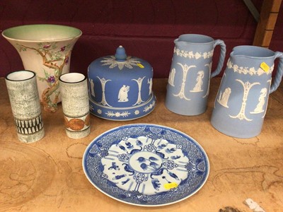 Lot 661 - Group of ceramics, including two Troika cylindrical vases