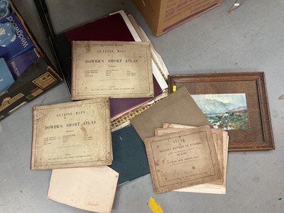 Lot 480 - Collection of maps, prints and paintings