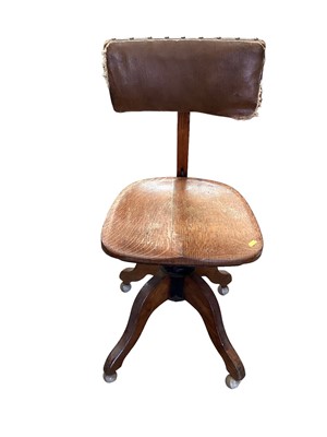 Lot 1245 - Antique machinists chair