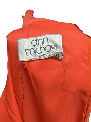 Lot 2060 - Selection of 1960's clothing including black wool dress by Dolly Rockers, cream lace top dress by Cresta, pink crepe column dress with silver dots by Blanes, column dress with side button detail  a...