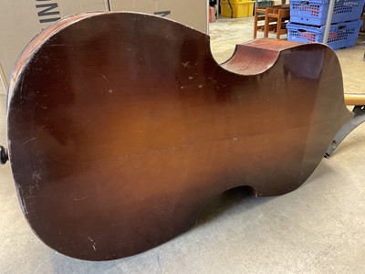 Lot 110 - Early 20th century German three-quarter size double bass