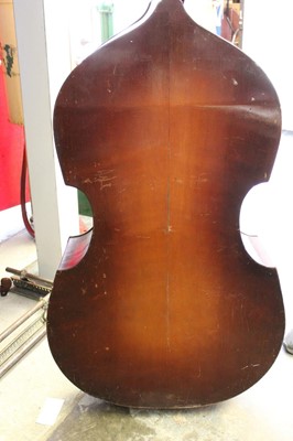 Lot 110 - Early 20th century German three-quarter size double bass