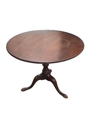 Lot 1394 - Georgian mahogany tilt top table