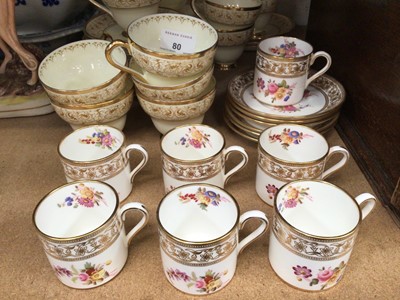 Lot 80 - Hammersley porcelain coffee set retailed by T Goode & Co. A New Chelsea porcelain teaset and other decorative china