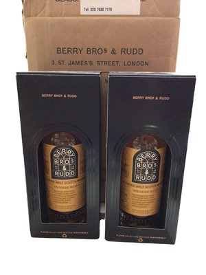 Lot 301 - Two 700ml bottles- Berry Bros & Rudd blended malt scotch whisky, Speyside reserve, both boxed