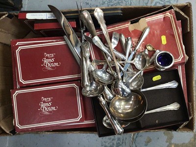 Lot 639 - James Dixon silver plated Dubarry pattern cutlery and various silver plate