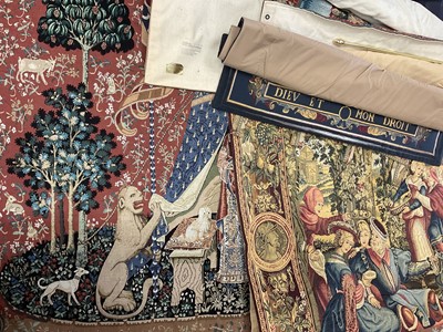 Lot 171 - Collection of eleven tapestry wall hangings