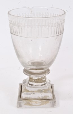 Lot 590 - Of George Washington interest - Georgian drinking glass