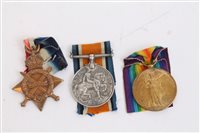 Lot 2450 - First World War trio - comprising 1914 - 1915...