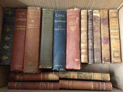 Lot 312 - Group of antiquarian books including decorative leather bindings