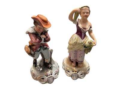 Lot 218 - Pair of Royal Crown Derby figures and other collectibles
