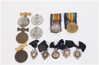 Lot 2455 - First World War pair - comprising War and...