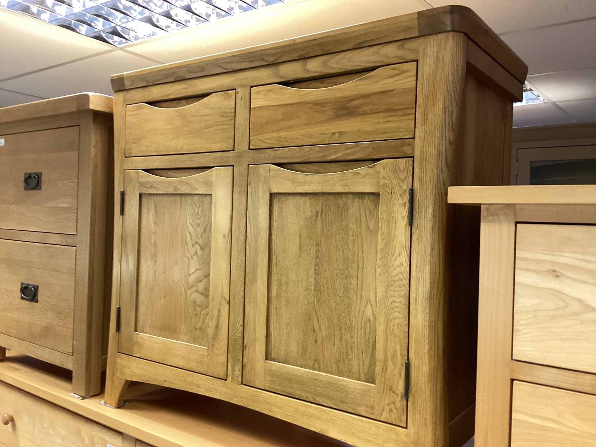 Lot 1311 Modern light oak sideboard
