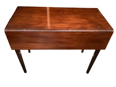 Lot 1226 - Nineteenth century mahogany Pembroke table with end drawer, 90cm wide