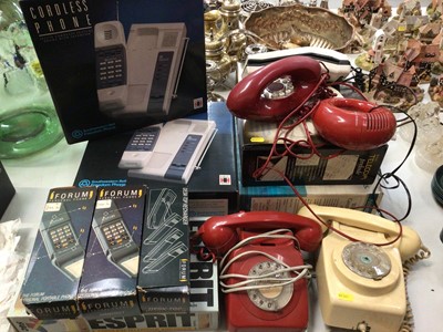 Lot 341 - Collection of vintage telephones