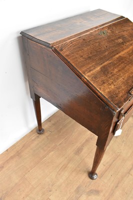 Lot 1215 - Mid-18th century oak desk