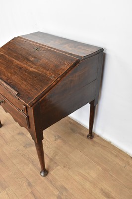 Lot 1215 - Mid-18th century oak desk