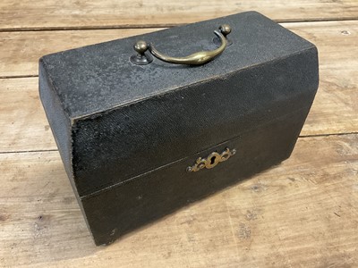 Lot 1222 - 18th century shagreen decanter box, lacking contents
