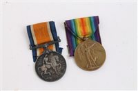 Lot 2471 - First World War pair - comprising War and...