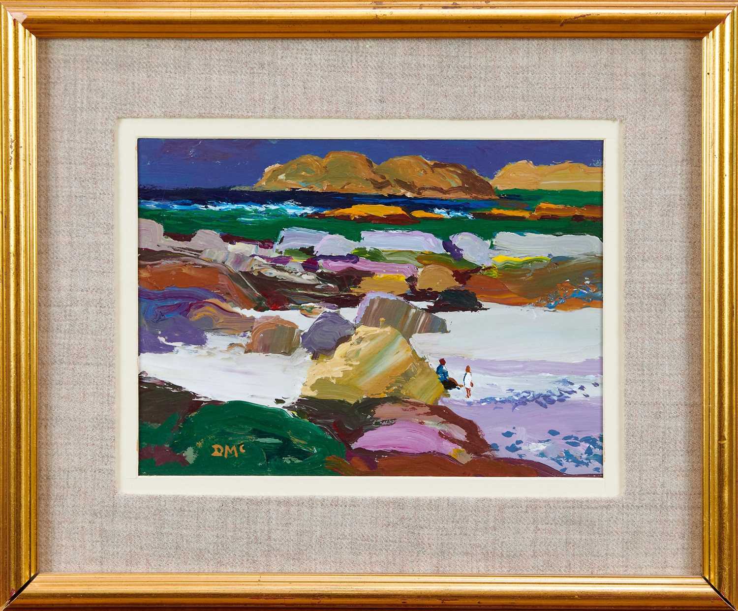 Lot 1235 - Donald MacIntyre (1923-2009), acrylic, Iona. Provenance: Fosse Gallery