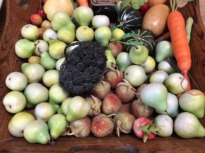 Lot 1243 - Collection of artificial fruit and vegetables