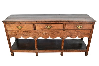 Lot 1248 - 18th century oak dresser base