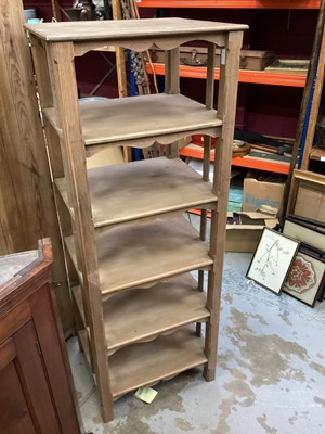 Lot 1317 - Old pine five tier whatnot