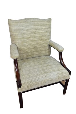 Lot 1252 - 18th century Gainsborough armchair