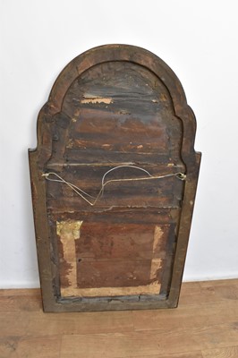 Lot 1254 - Fine Queen Anne walnut arched wall mirror