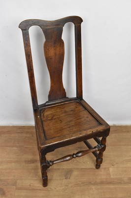 Lot 1259 - Late 17th century oak side chair