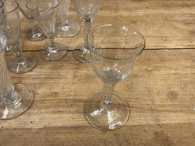 Lot 1314 - Collection of 18th century glasses