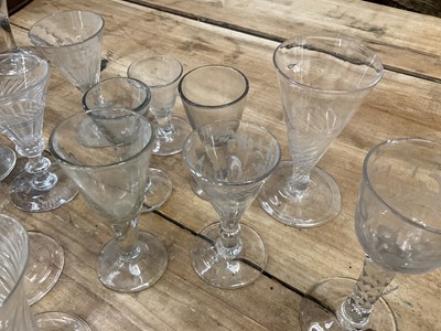 Lot 1314 - Collection of 18th century glasses