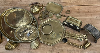 Lot 1316 - Collection of antique brass