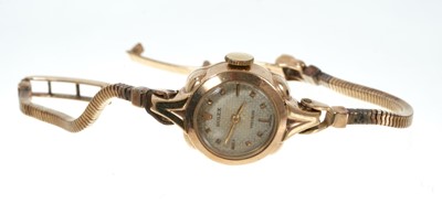 Lot 430 - 1950s 9ct gold Rolex cocktail watch